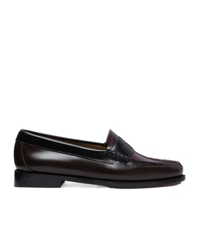 G.h. Bass & Co. Weejuns Leather Loafers In Black