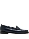 G.h. Bass & Co. Weejuns Penny Leather Loafers In Blue
