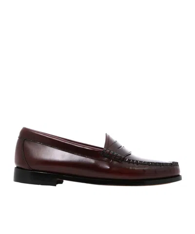 G.h. Bass & Co Weejuns Penny-slot Loafers In Black