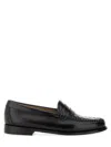 Gh Bass G.h. Bass Classic Black Leather Penny Loafer In Black