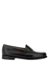 Gh Bass G.h. Bass Classic Black Leather Penny Loafer In Black