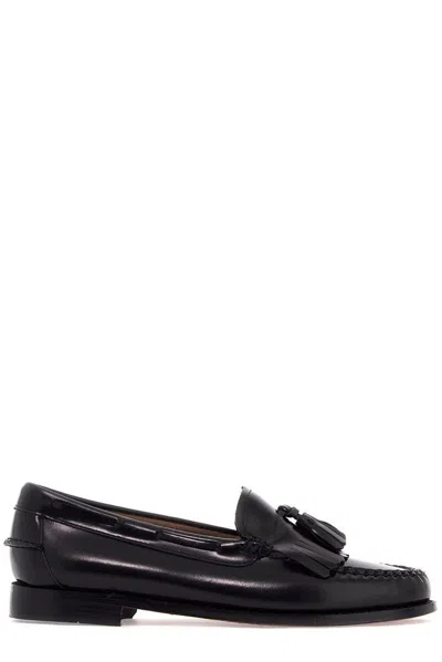 G.h. Bass & Co. Weejuns Estelle Leather Loafers In Black