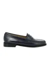G.h. Bass & Co. Weejuns Penny Leather Loafers In Black