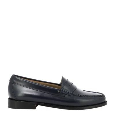 G.h. Bass & Co. Round Head Loafer Shoes In Blue