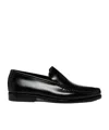 G.h. Bass & Co. Round Head Loafer Shoes In Black