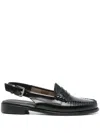G.h. Bass & Co. Weejuns Slingback Loafers In Black