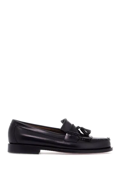 GH BASS ESTHER KILTIE WEEJUNS LOAFERS IN BRUSHED LEATHER