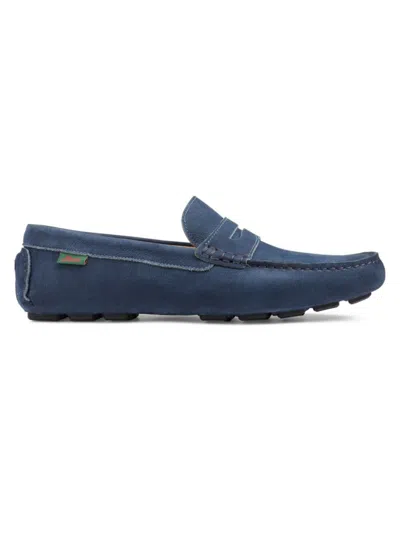 Gh Bass G. H. Bass Men's Davis Moccasin Suede Driving Loafers In Navy