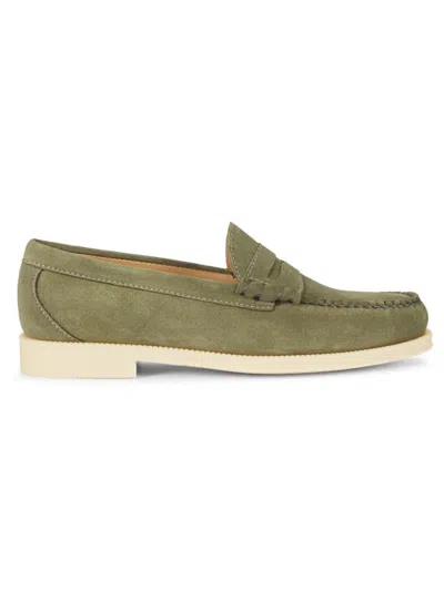 Gh Bass G. H. Bass Men's Larson Suede Penny Loafers In Green