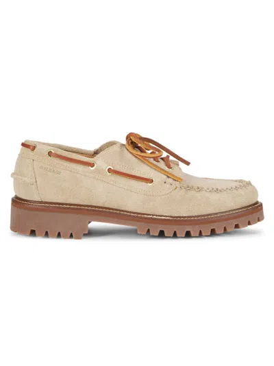 Gh Bass G. H. Bass Men's Ranger Camp Suede Lug Sole Boat Shoes In Neutral