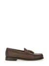 Gh Bass Loafers With Round Toe And Tassel Detail In Brown