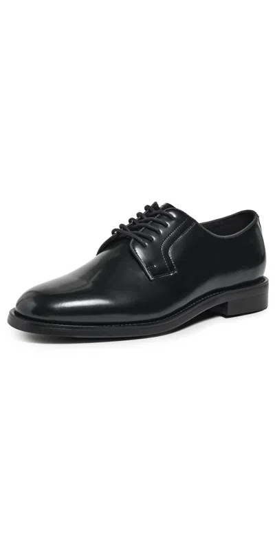 Gh Bass G. H. Bass Monogram Blutcher Lace Ups Black Leather Patent