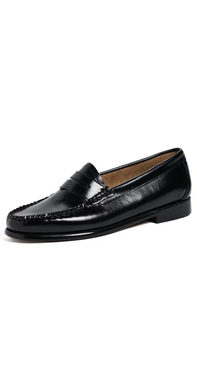Gh Bass G. H. Bass Whitney Weejuns Loafers Black Box Leather