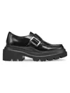Gh Bass G. H. Bass Women's 57mm Leather Platform Loafers In Black