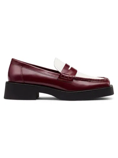 Gh Bass G. H. Bass Women's Bowery Leather Penny Loafers In Wine Combo