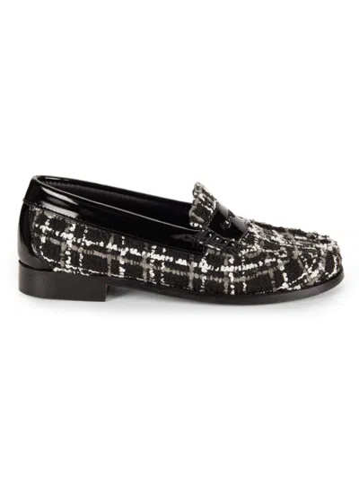 Gh Bass G. H. Bass Women's Whitney Tweed Penny Loafers In Black Multi