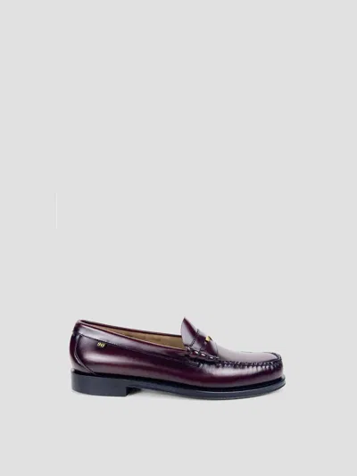 Gh Bass Heritage Anniversary Larson Loafers In 100% Cow Leather In Brown