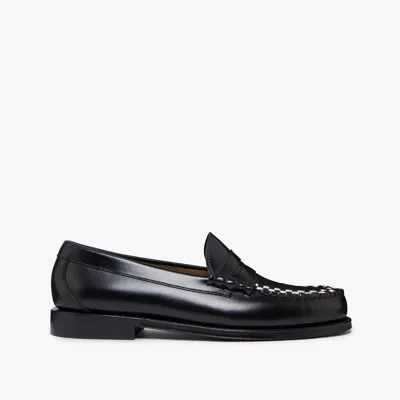 Gh Bass Heritage Weave Loafers In Black