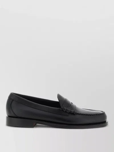 Gh Bass Leather Loafers In Black