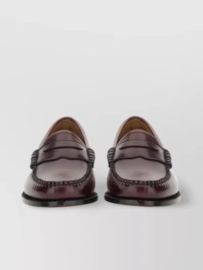 Gh Bass Leather Penny Loafer With Stitched Detailing And Classic Silhouette