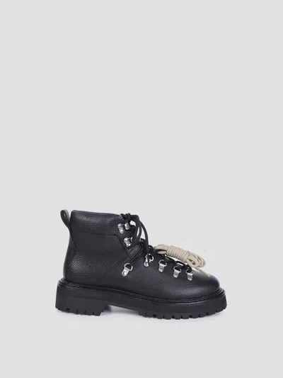 Gh Bass Mason Alpine Boots In Texture Leather In Black