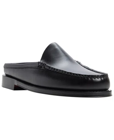 Gh Bass Men's Beaumont Weejuns Leather Mule Slip-on Loafers In Black