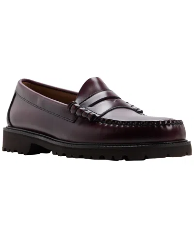 Gh Bass Men's Larson Lug Penny Slip-on Loafers In Burgundy