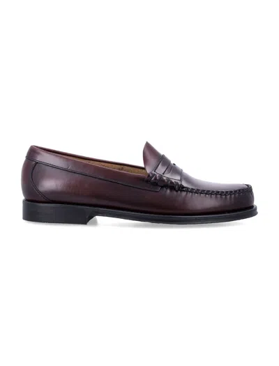 Gh Bass Men's Larson Penny Loafer Leather Slip-on With Padded Footbed In Wine