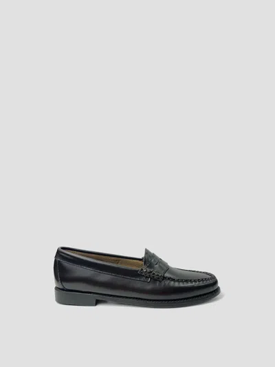 Gh Bass Mini Slip-on Leather Boat Shoes In Chocolate Lthr