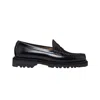 Gh Bass Mocassini G.h. Bass Weejuns Step-lug Larson Penny Loafers Black Leather In Black