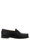 Gh Bass Weejuns Heritage Larson Weave Polished-leather Penny Loafers In Brown