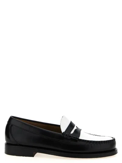 GH BASS WEEJUNS LARSON LOAFERS WHITE/BLACK