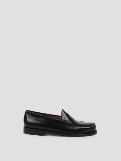 Gh Bass Weejuns Larson Penny Loafers Leather In Black