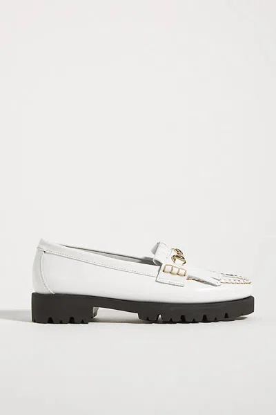 Gh Bass Weejuns Lianna Bit Lug Loafers In White