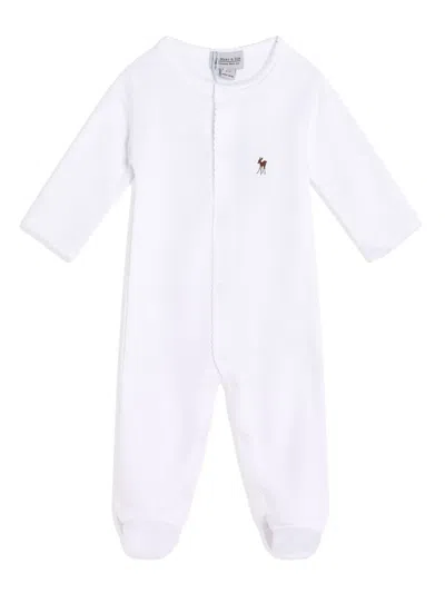 G.h. Hurt & Son Babies' Fawn Pajamas In White