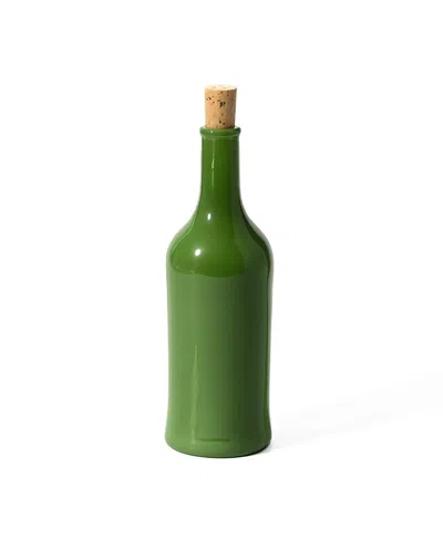 Gharyan Stoneware Brutto Olive Oil Dispenser In Green