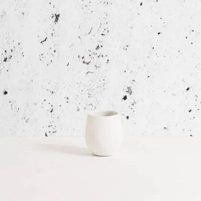 Gharyan Stoneware Coffee Cup |epa 10 oz In White