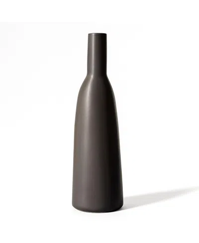 Gharyan Stoneware Dadasi Decorative Vase In Black