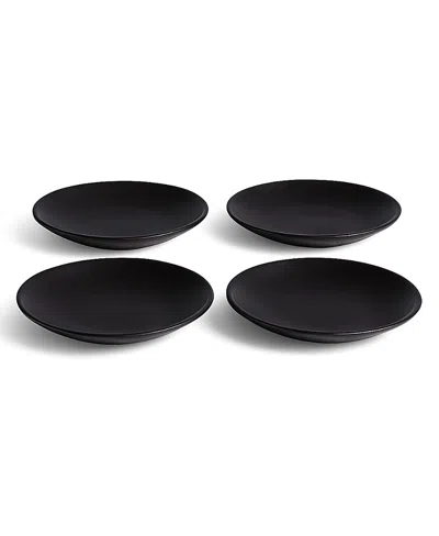 Gharyan Stoneware Dadasi Dinner Plate - Set Of 4 In Black