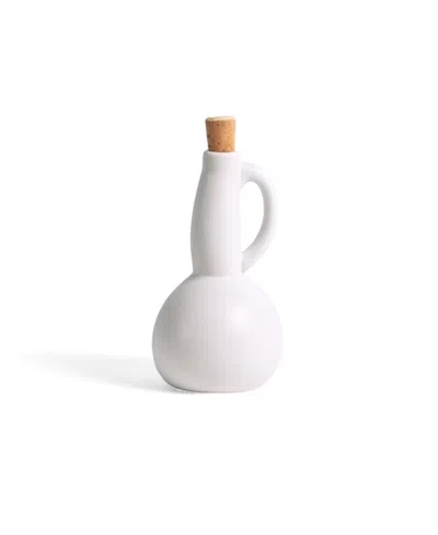 Gharyan Stoneware Dadasi Olive Oil Dispenser In White