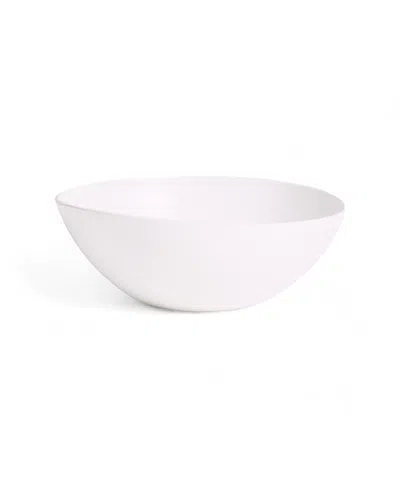 Gharyan Stoneware Dadasi Serving Bowl In White