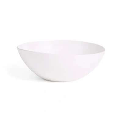 Gharyan Stoneware Dadasi Serving Bowl In White
