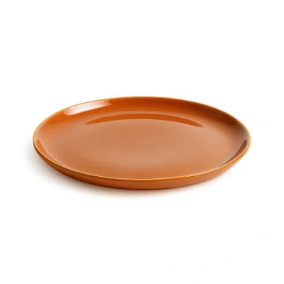 Gharyan Stoneware Edan Flat Dinner Plate, Set Of 4 In Brown