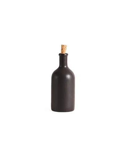 Gharyan Stoneware Jazz Olive Oil Dispenser In Black