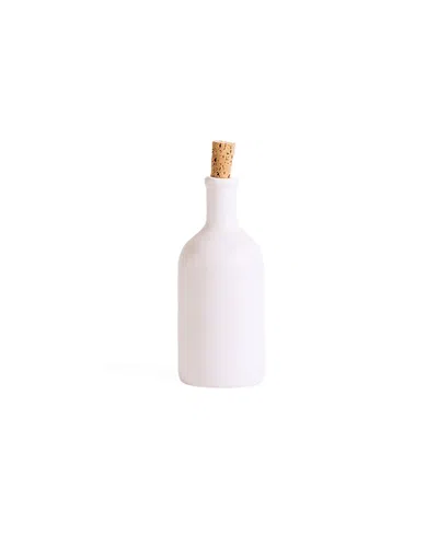 Gharyan Stoneware Jazz Olive Oil Dispenser In White