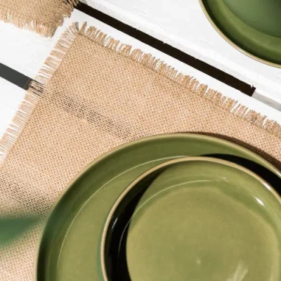 Gharyan Stoneware Jute Placemat In Natural