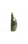 Gharyan Stoneware Olive Oil Bottle Canard In Green