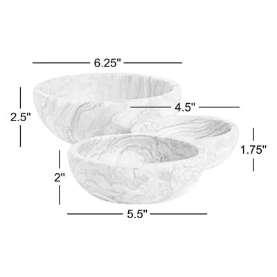 Gharyan Stoneware Olive Wood Nesting Bowls - Set Of 3 In Brown