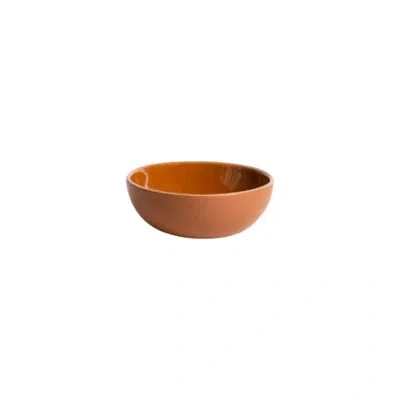 Gharyan Stoneware Set Of 4 Stoneware Condiment Bowl | Dadasi 6 oz In Terracotta