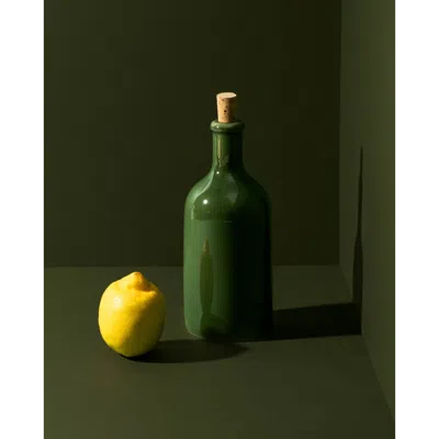 Gharyan Stoneware Stoneware Olive Oil Dispenser | Jazz 21 oz In Green